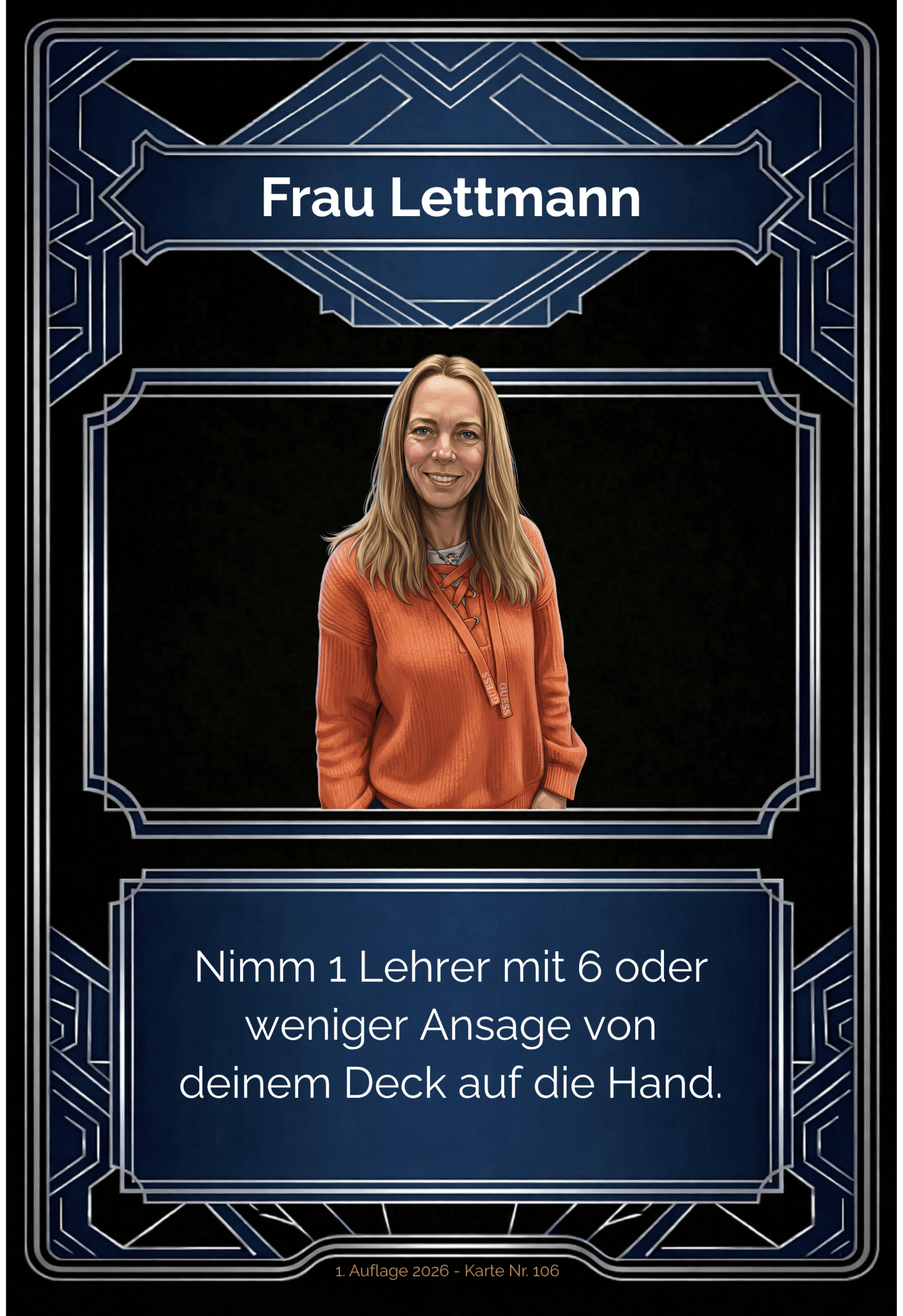 Karte Frau Lettmann