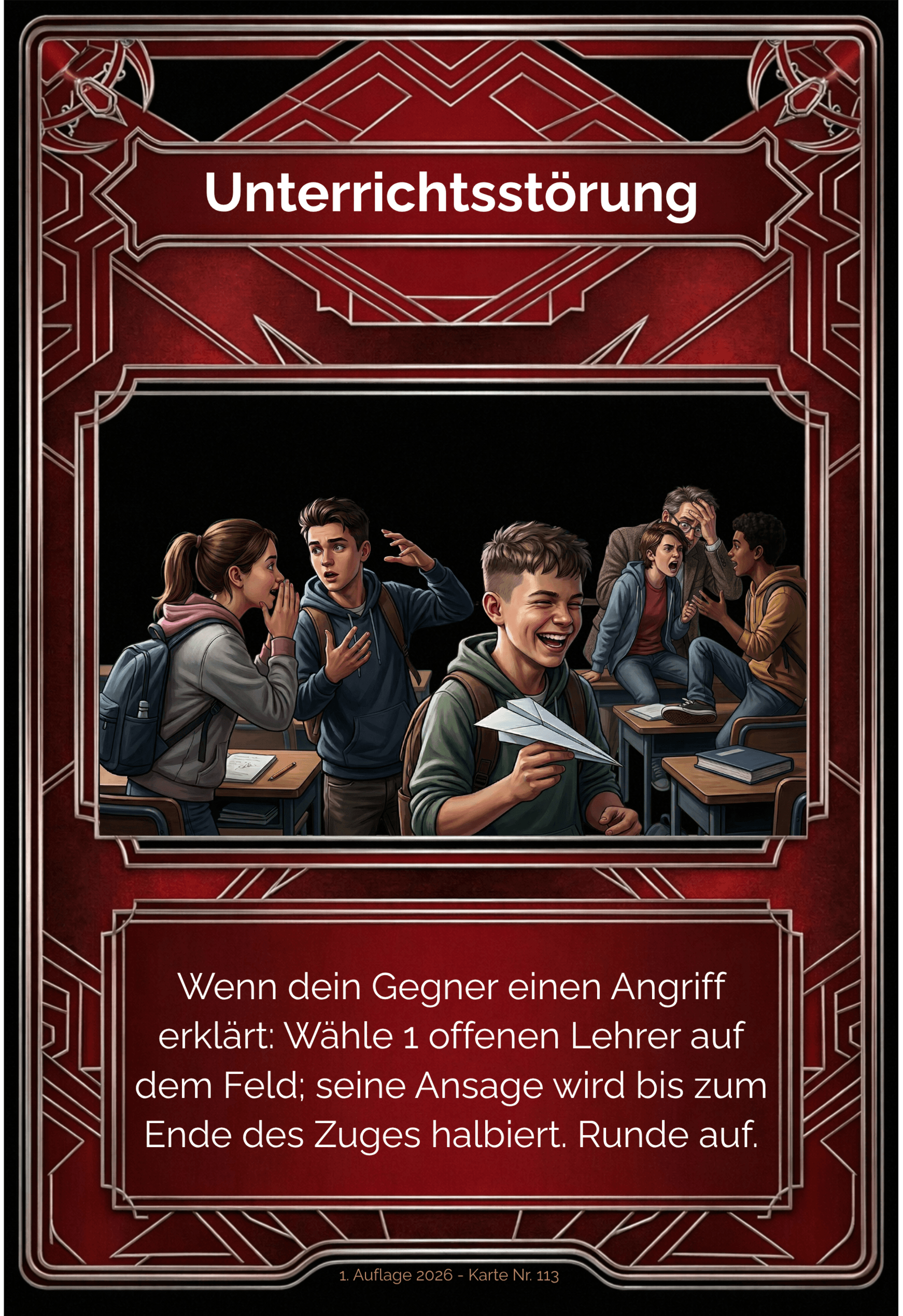 Karte Unterrichtsstörung