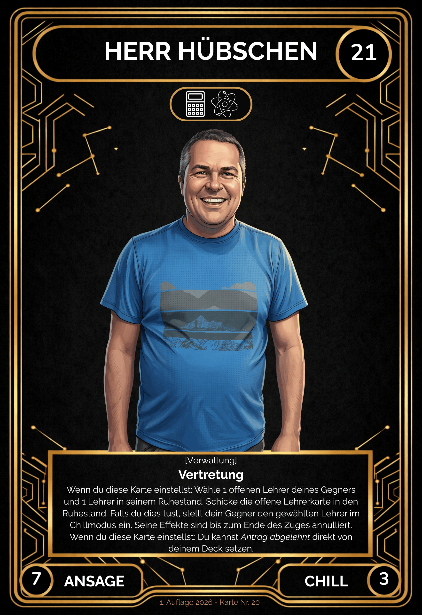 Karte Herr Hübschen