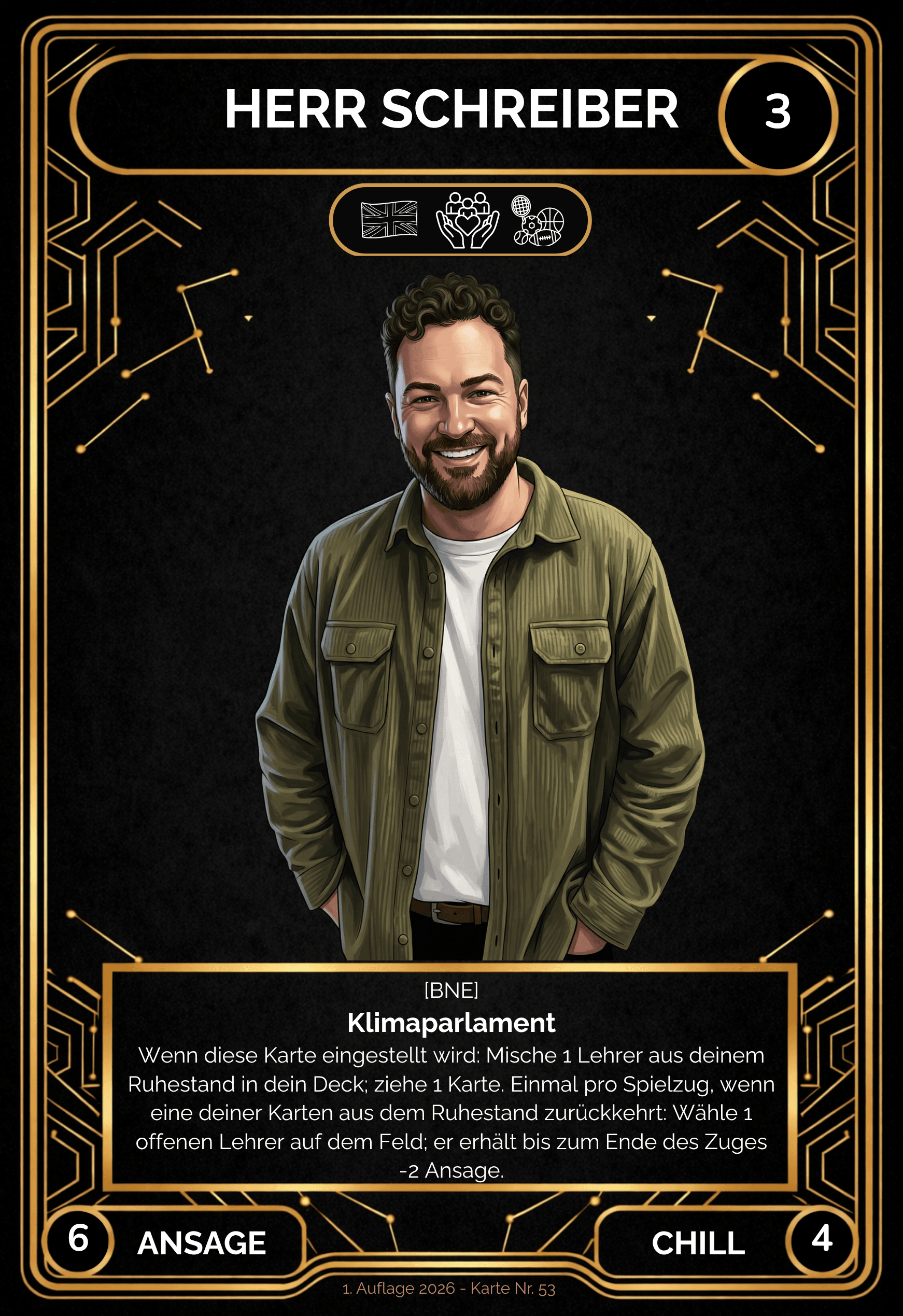 Karte Herr Schreiber