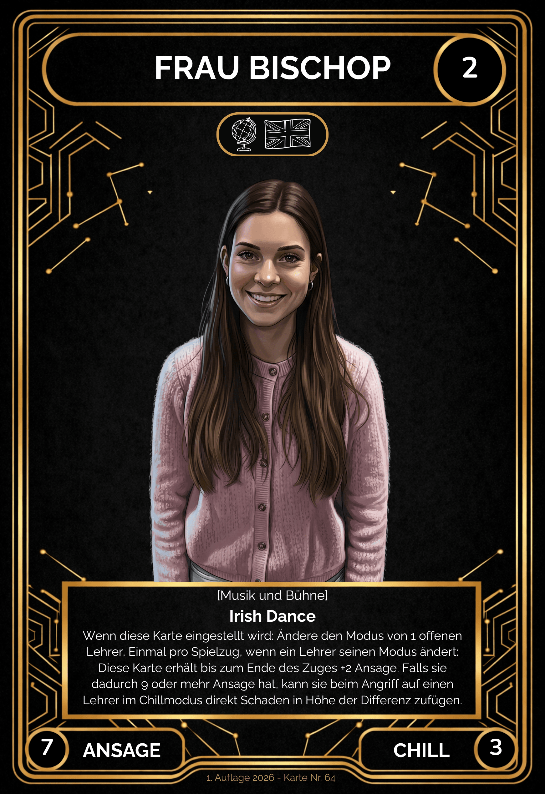 Karte Frau Bischop