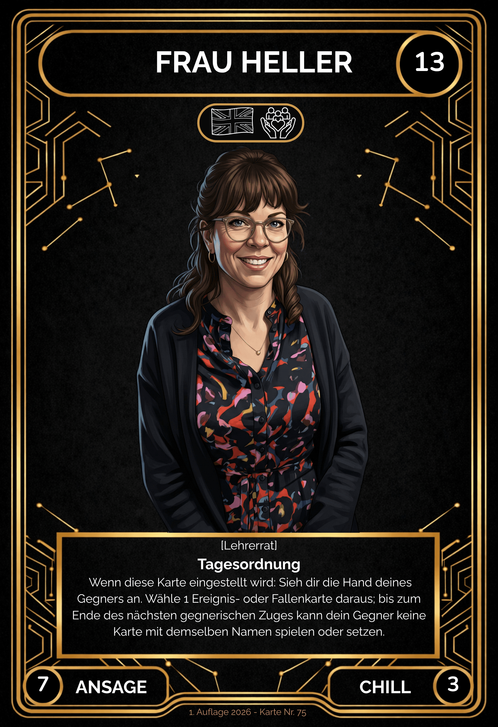 Karte Frau Heller