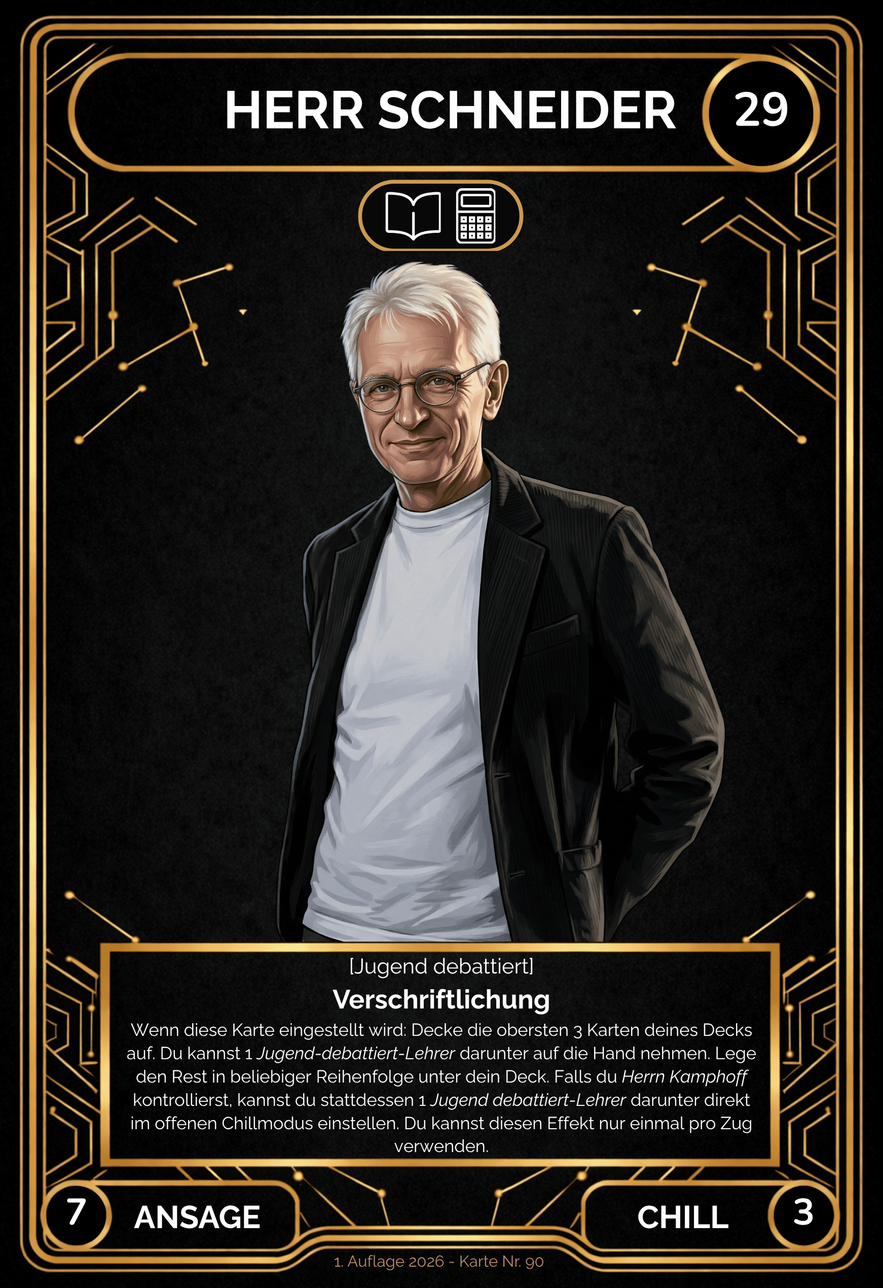 Karte Herr Schneider